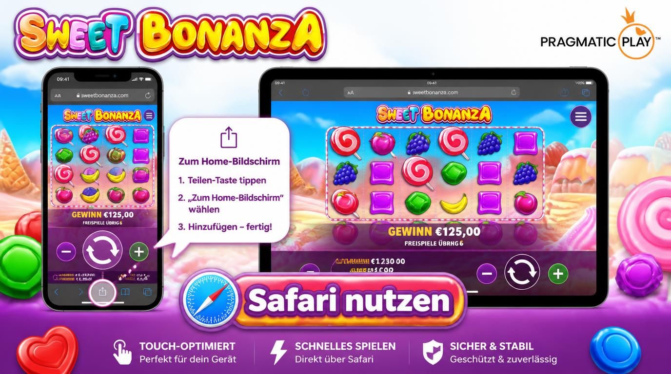 Sweet Bonanza Browser-Version auf iPhone und iPad